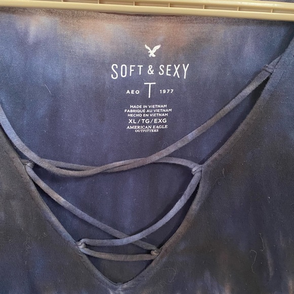 American Eagle Soft & Sexy flowy tunic style top. Size XL - Picture 4 of 4